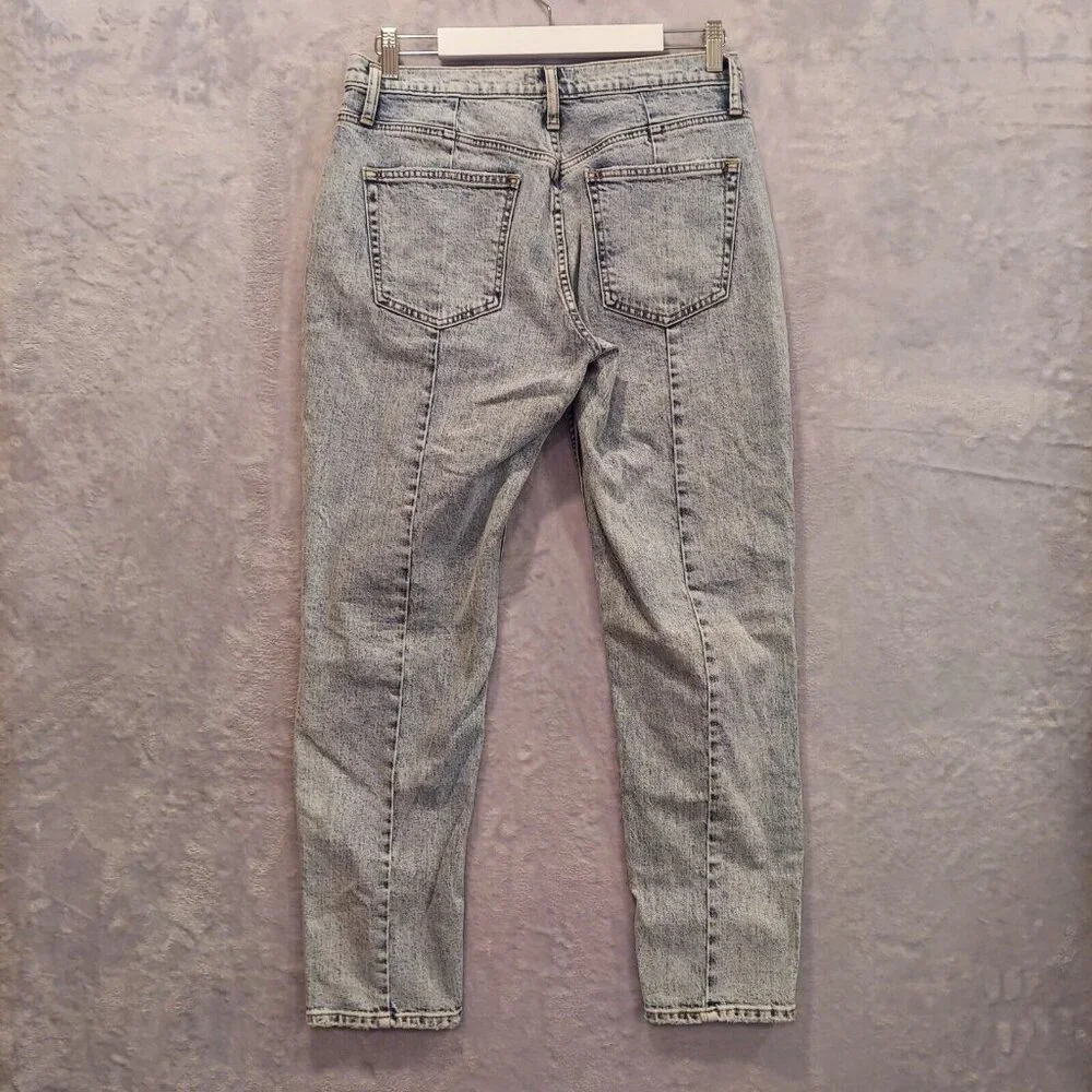 Silver Frisco Tapered Womens Size 28/28 (31x27) Mid Rise Distressed Denim Jeans - Picture 16 of 16